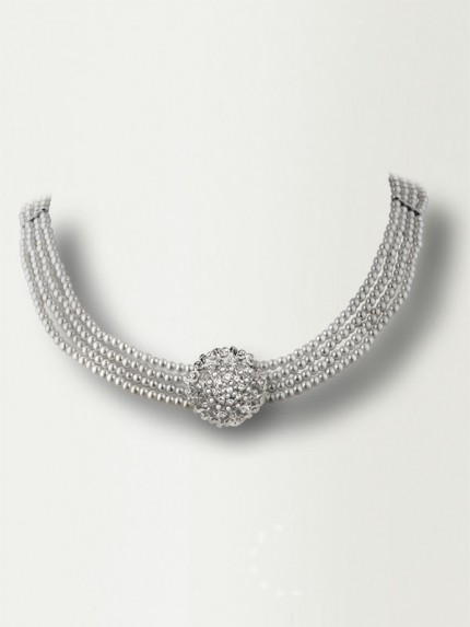 Collar de fallera RACIMO 1 plata
