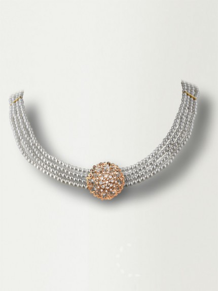 Collar de fallera RACIMO 1 oro rosa